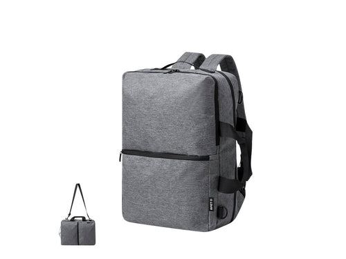 Dokumentenrucksack aus strapazierfähigem 600D RPET - Makarzur Personalisiert