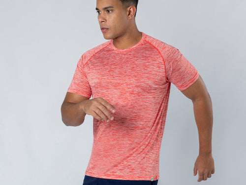 Technisches T-Shirt für Erwachsene aus atmungsaktivem 135g/m2 RPET und gefärbtem Space Dye - Kassar Personalisiert