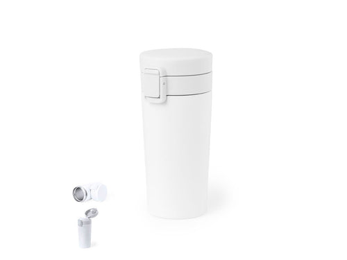 Edelstahl-Thermoskanne mit doppelter Wand und 380 ml Fassungsvermögen - Jorlens Personalisiert
