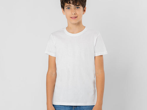 Kinder Unisex-Kurzarm-T-Shirt in Schlauchware aus 100% Baumwolle, Single-Jersey 160 g/m² - Seiyo Personalisiert