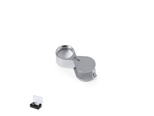 20x Faltlupe aus robustem Metall - Rindex 20X Personalisiert