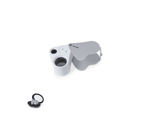 30x und 60x Faltlupe aus robustem Metall und ABS - Keyan 30/60X Personalisiert