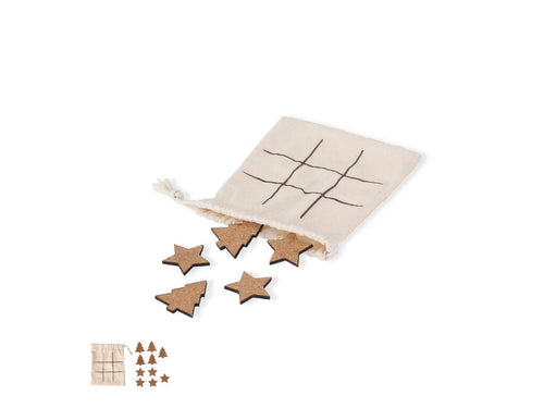 Tic-tac-toe-Spiel aus Naturkork - Bronso Personalisiert