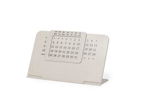 Ewiger Kalender aus Weizenstroh mit klappbarem Ständer - Zegler Personalisiert