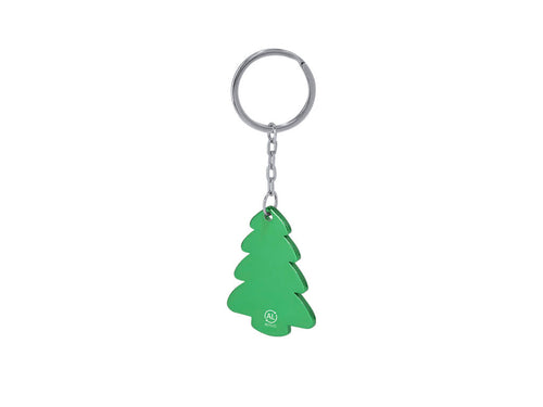 Weihnachtsbaum-Schlüsselanhänger aus recyceltem Aluminium - Shappier Personalisiert