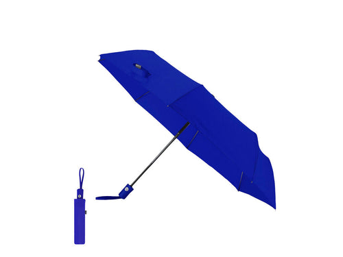 Faltbarer Regenschirm mit einem Durchmesser von 98 cm aus 190T RPET-Pongee-Material und 8 Panels - Santana Personalisiert