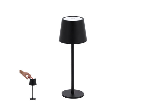 Stilvolle Lampe mit Schwarz-Chrom-Finish - Tanik Personalisiert