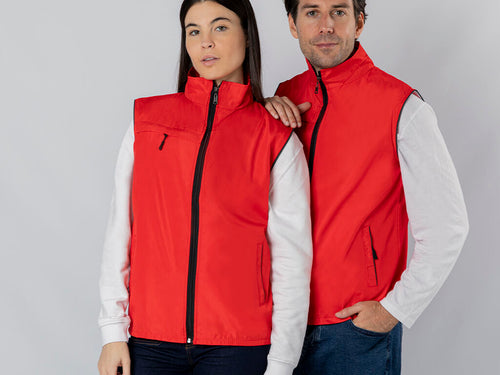 Gilet Dervik Personalizzato - Gilet unisex in tessuto leggero e traspirante con fodera in rete bianca