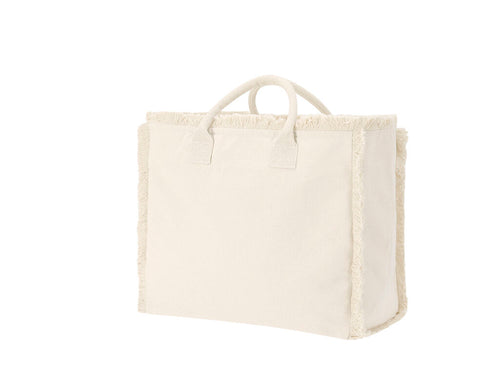 Tasche im Fransen-Stil, hauptsächlich aus 360 g/m2 Baumwolle gefertigt - Dinebor Personalisiert