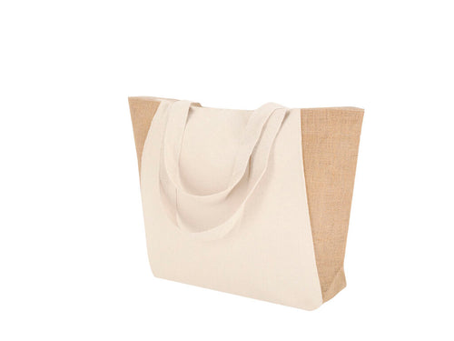 Tasche aus hauptsächlich 360 g/m2 Baumwolle und Jute - Sharma Personalisiert