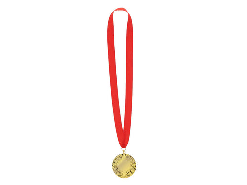 Metallmedaille mit goldener erhabener Oberfläche, Durchmesser 7 cm - Binea Personalisiert