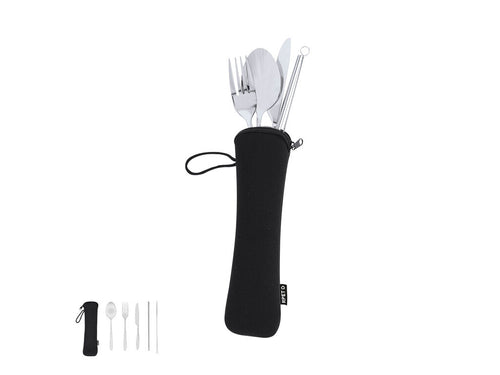 Set von 5 Besteckteilen aus Edelstahl - Sinix Personalisiert