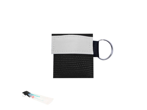 Schlüsselanhänger-Maske zur Wiederbelebung CRP, im kompaktformat in einer kleinen 600D Polyester-Tasche mit Klettverschluss und Schlüsselring, um sie in einen Schlüsselanhänger zu verwandeln - Ibanor Personalisiert