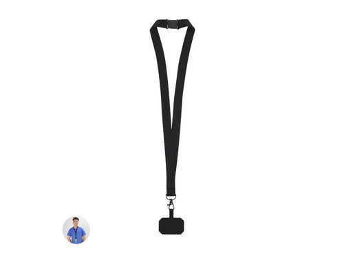 Original Lanyard Halter aus weichem Polyester, anpassbar durch das Transportzubehör, um zwischen der Hülle und dem Smartphone zu positionieren - Sailix Personalisiert