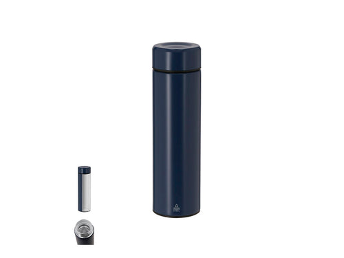 Thermosflasche aus recyceltem Edelstahl mit einem Fassungsvermögen von 450 ml - Denisof Personalisiert