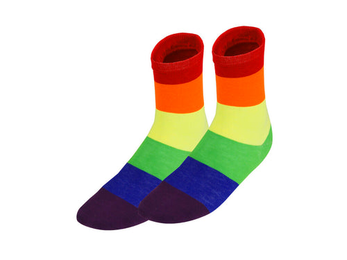 Regenbogen-Design-Socken, aus weichem Polyester gefertigt - Tarox Personalisiert
