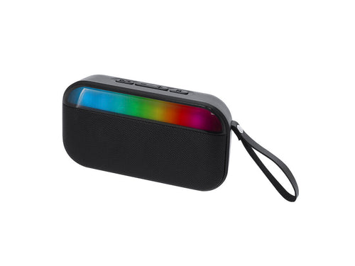Bluetooth® Stereo-Lautsprecher mit 5W und mehrfarbigem Licht aus recyceltem ABS (RABS) - Nusbon RCS Personalisiert