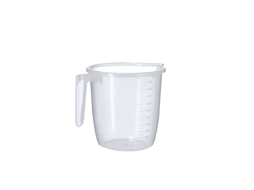 Messkanne von 1L, hauptsächlich aus robustem transparentem PP mit Griff - Pinnex 1 L Personalisiert