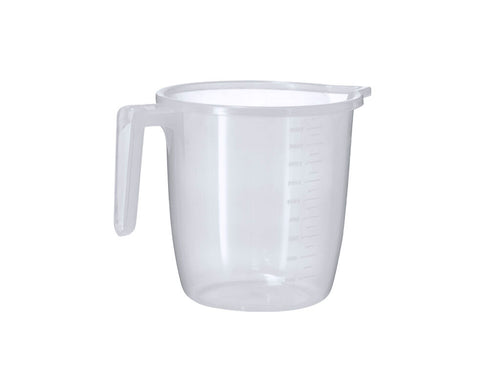 Messkanne von 2L, hergestellt aus robustem transparentem PP mit Griff - Conreix 2 L Personalisiert