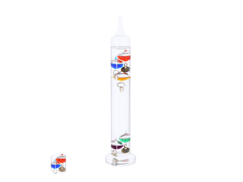 Galileo-Thermometer aus Borosilikatglas mit elegantem und kompaktem Design Personalisiert