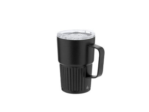 Thermobecher aus recyceltem Edelstahl mit doppelter Wand und 400 ml Fassungsvermögen - Finbar Personalisiert