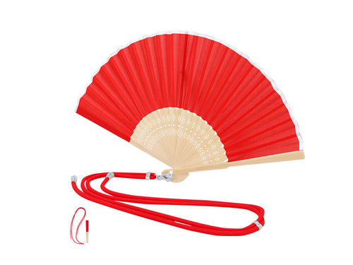 Ventagli E Ventilatori Yanex Personalizzato - Ventaglio realizzato in resistente poliestere 190T e stecche in bambù flessibile
