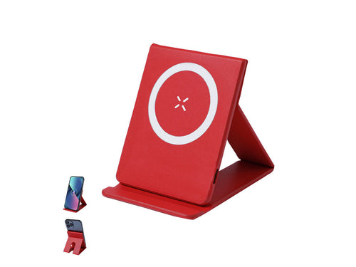 Kabelloses magnetisches Ladegerät 15W, hergestellt aus PU - Zirnal Personalisiert