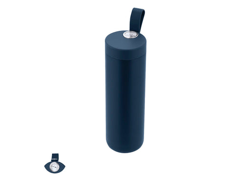 Thermobecher aus Edelstahl mit doppelter Wand und einer Kapazität von 500 ml mit analogem Temperaturmessgerät im Bereich von 0º bis 100º - Royan Personalisiert