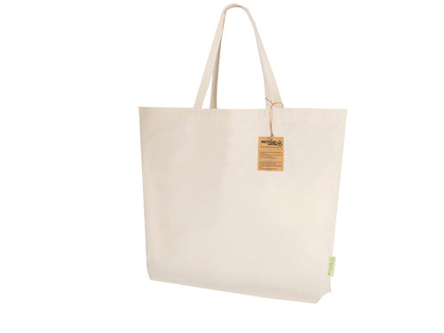 Tasche aus recyceltem Baumwollgewebe von 220 g/m2 in Naturfarbe - Todar Personalisiert