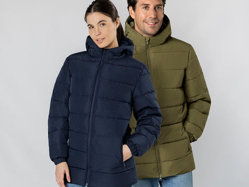 Parka Eren Personalizzato - Parka imbottito unisex con cappuccio fisso e visiera integrata