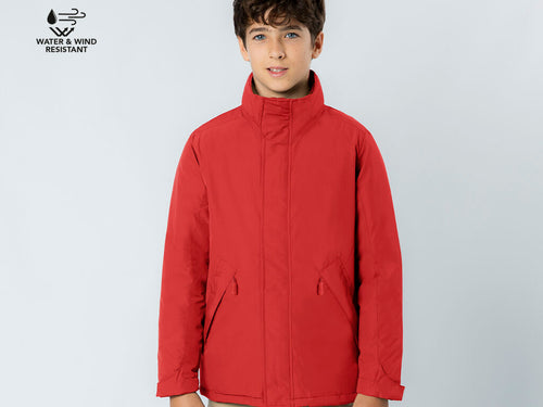 Parka Oceanía Personalizzato - Parka imbottito unisex per bambini realizzato in tessuto impermeabile 100% RPET (poliestere riciclato)