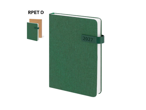 A5-Agenda aus recyceltem RPET-Polyester - Mylok Personalisiert
