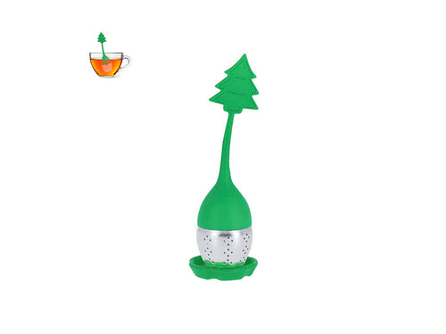 Tee-Infuser mit Weihnachtsdesign aus Silikon und Edelstahl - Garox Personalisiert