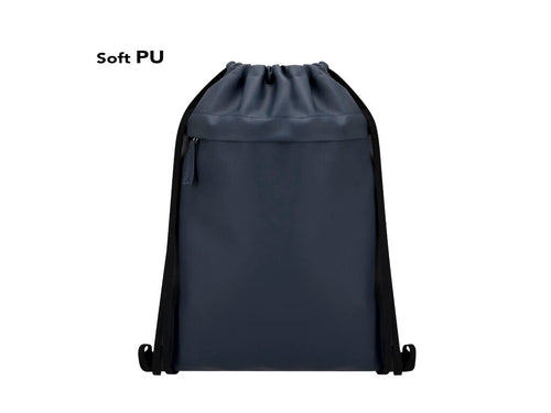 Kordelzug-Rucksack aus weichem PU kombiniert mit robustem 600D-Polyester - Digun Personalisiert