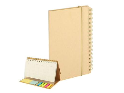 Planer-Notizbuch mit Hardcover, hergestellt aus recycelter Pappe - Gambel Personalisiert
