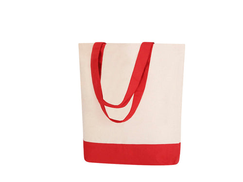 280 g/m² Baumwolltasche mit Grunddesign und Henkel derselben Farbe - Heleta Personalisiert