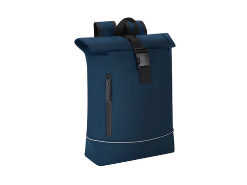 Rucksack besteht aus weichem und widerstandsfähigem PU mit reflektierendem Streifen vorne für bessere Sichtbarkeit - Norzal Personalisiert