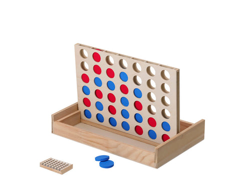Ein Set aus vier in einer Reihe aus Holz - Caiden Personalisiert