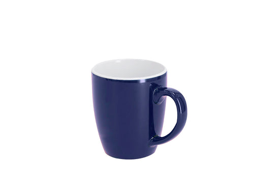 350-ml-Keramiktasse mit glänzender Außenfarbe und glänzender weißer Innenoberfläche - Firanon Personalisiert