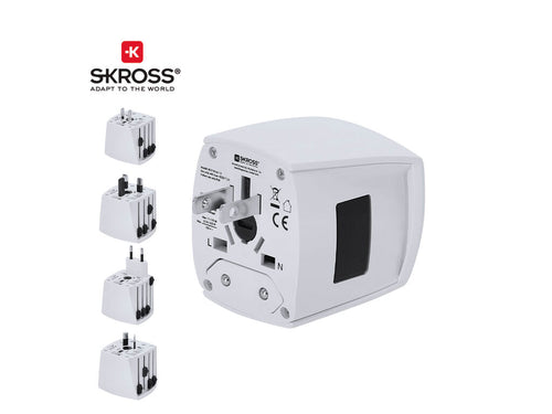 Kompletter universeller Reiseadapter von der Marke SKROSS mit kompaktem und tragbarem Design - MUV MICRO Personalisiert