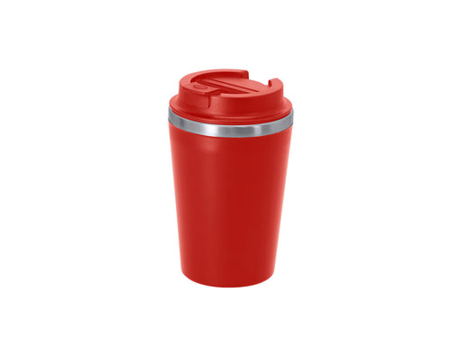 Thermobecher mit einem Fassungsvermögen von 350 ml, gefertigt aus Edelstahl innen und außen von PP - Relanor Personalisiert