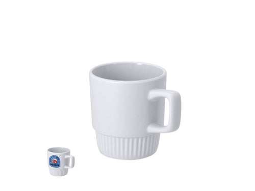 Keramikbecher mit 300 ml Kapazität, abgeschrägtes Design auf der Basis - Rolyan Personalisiert