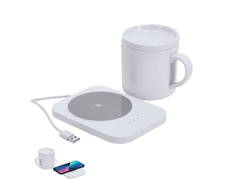 Becherwärmer mit integriertem 15W-Schnelllade-Kabelgerät - Wasoox Personalisiert