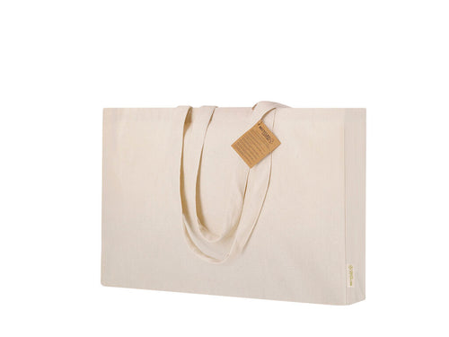 Tasche mit Guss an der Basis und an den Seiten, hauptsächlich aus 220 g/m² recycelter Baumwolle - Tremul Personalisiert