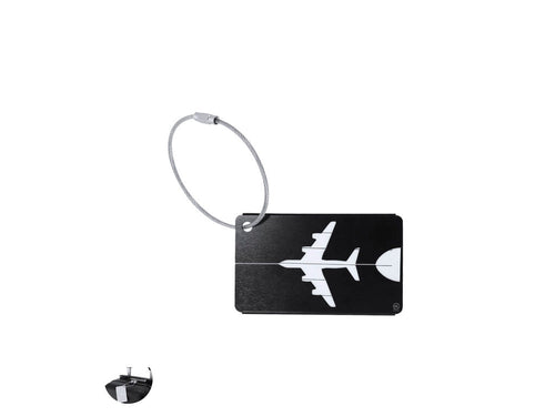 Ursprüngliche Kofferkennung mit Flugzeugdesign aus widerstandsfähigem recyceltem Aluminium - Hekla Personalisiert