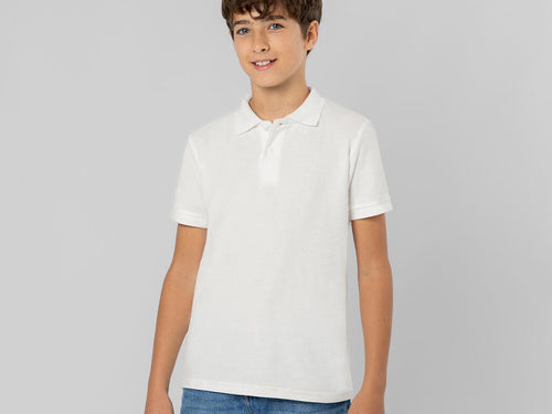 Kinder-Polo mit kurzen Ärmeln von 180 g/m² - Charles Personalisiert