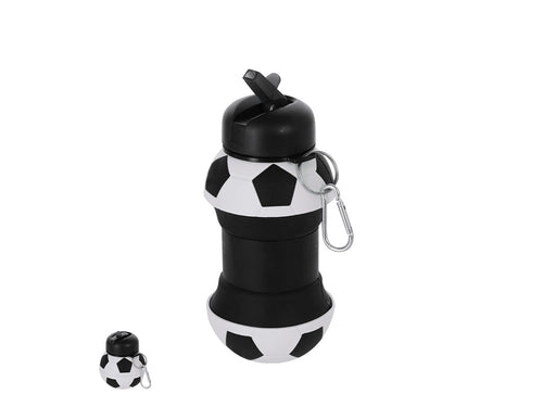 Faltbare Flasche mit Fußballdesign und einem Fassungsvermögen von 550 ml - Ferdin Personalisiert