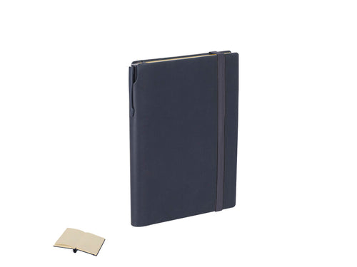 Set aus Notizblock und Stift aus recyceltem PU und recyceltem Aluminium - Sphere Personalisiert