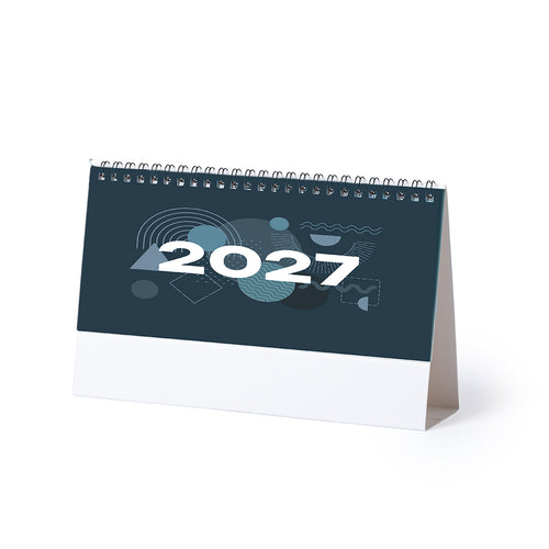 Ring-Tischkalender mit dreieckigem Körper aus Karton - Feber Personalisiert