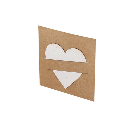 Saatgutpapier mit originalen Formen pflanzbar, präsentiert in einem recycelten Karton mit Pflanzanweisungen - Cryar Personalisiert